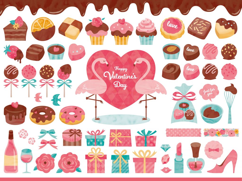 Cute Valentine's clipart, vectors, and illustrations from illustAC