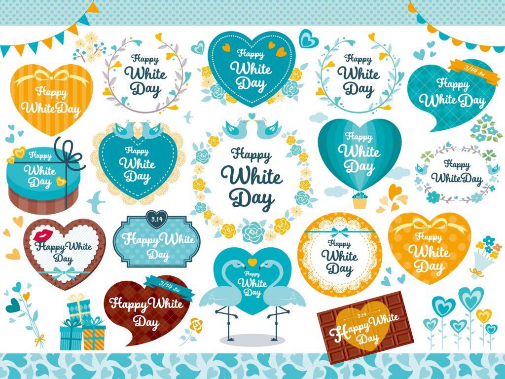 Happy White Day Illustrations & Clip Art, wrapping paper