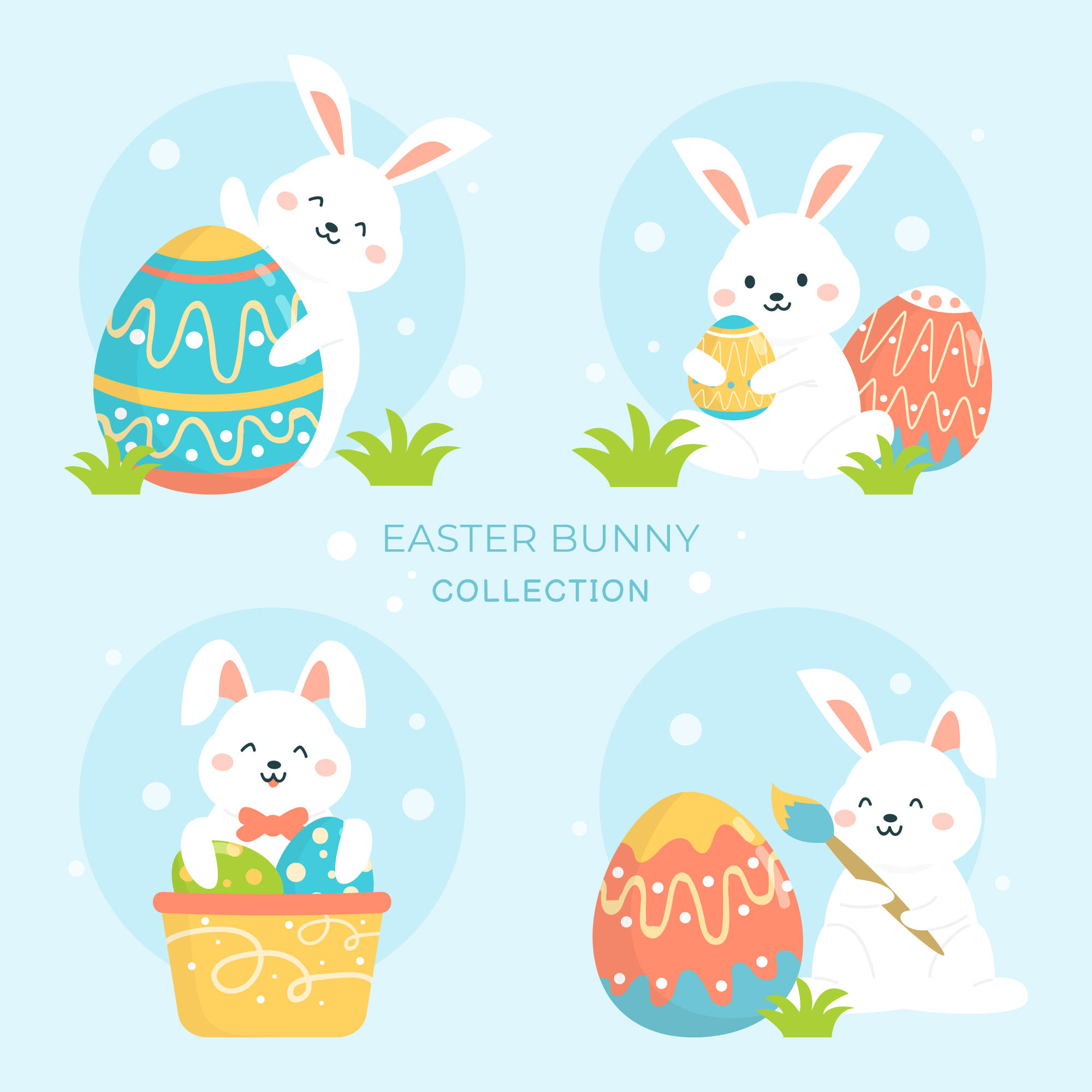 Easter Bunny Vector Collection