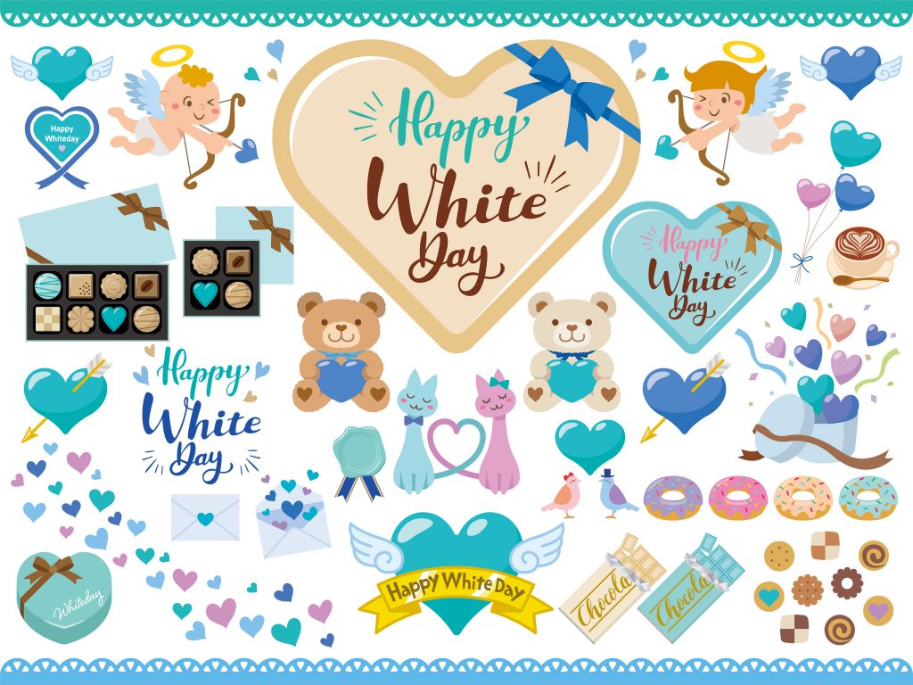 Happy White Day Illustrations & Clip Art about Chocolates & Sweets