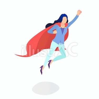 girl superheroes clipart